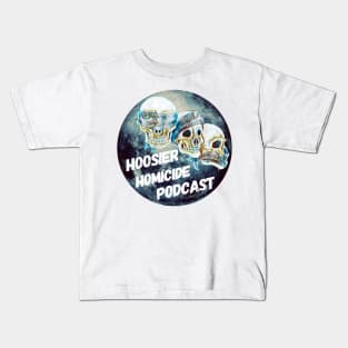 Three Skulls moon logo Kids T-Shirt